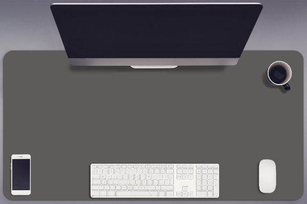 Tapis de bureau Gris foncé