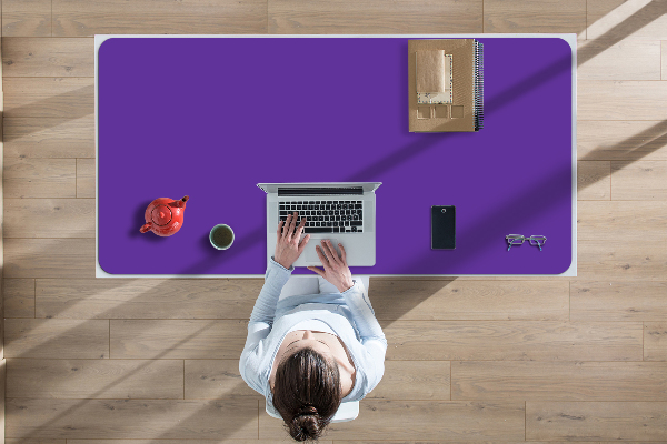 Sous-main bureau Bleu modrakowy