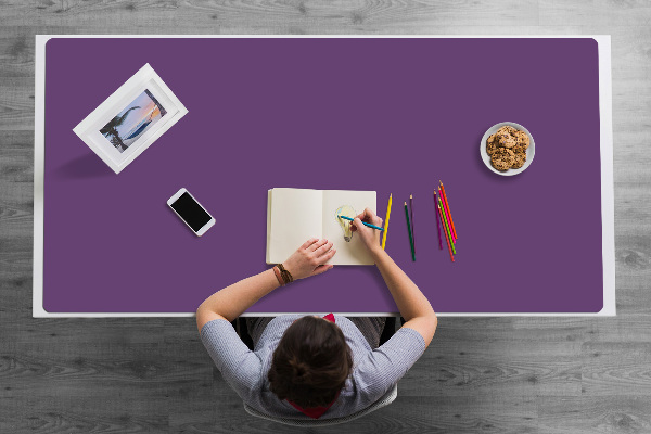 Sous main de bureau Violette