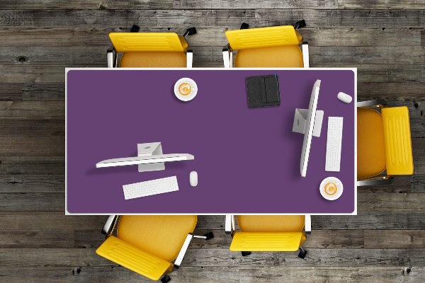 Sous main de bureau Violette