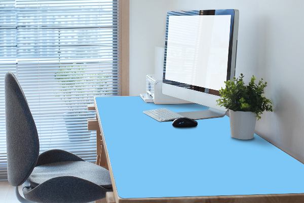 Sous-main bureau Bleu pastel