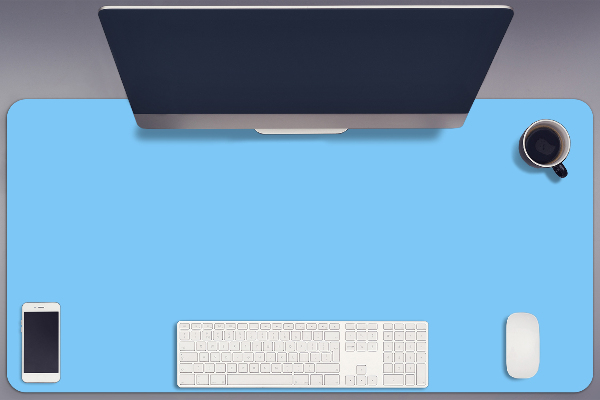Sous-main bureau Bleu pastel