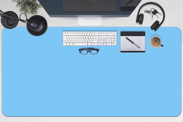 Sous-main bureau Bleu pastel