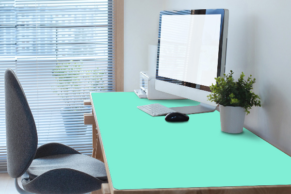 Sous main de bureau menthe