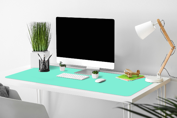 Sous main de bureau menthe