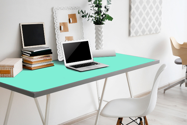 Sous main de bureau menthe