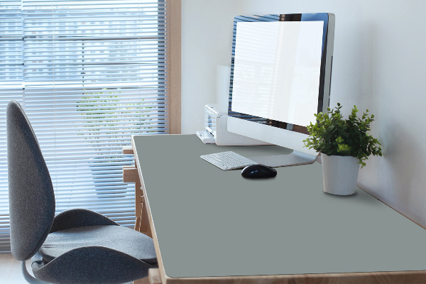Sous main de bureau gris