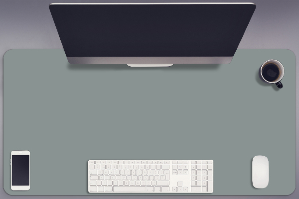 Sous main de bureau gris