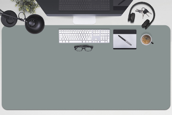 Sous main de bureau gris