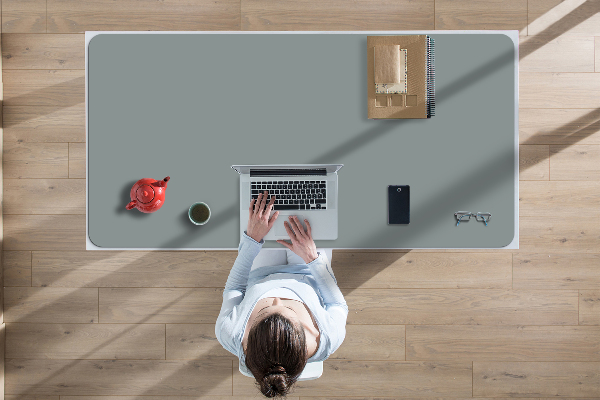 Sous main de bureau gris