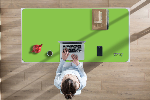 Protège bureau Vert pastel