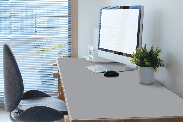 Sous main de bureau gris