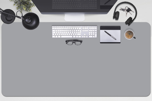 Sous main de bureau gris