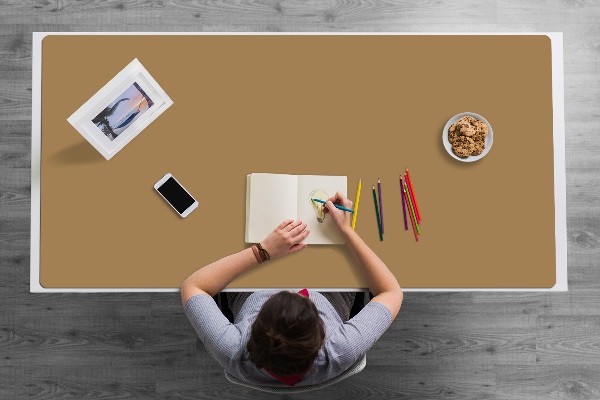Sous main de bureau doré