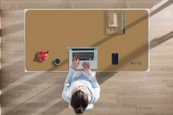 Sous main de bureau doré