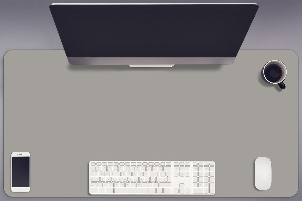 Sous main de bureau Argent