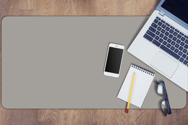 Sous main de bureau Argent