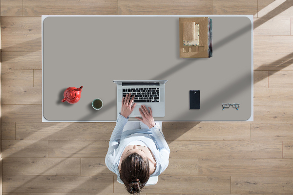 Sous main de bureau Argent