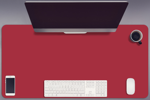 Tapis de bureau Rouge foncé