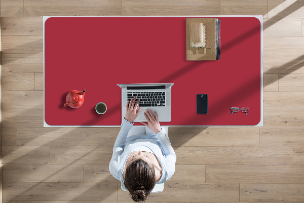 Tapis de bureau Rouge foncé