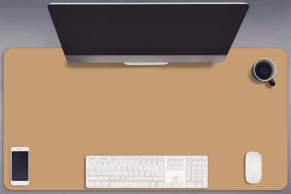 Sous main de bureau Brun clair