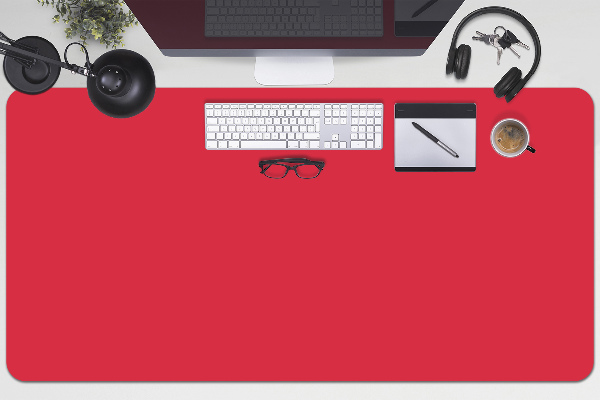 Sous main de bureau rouge