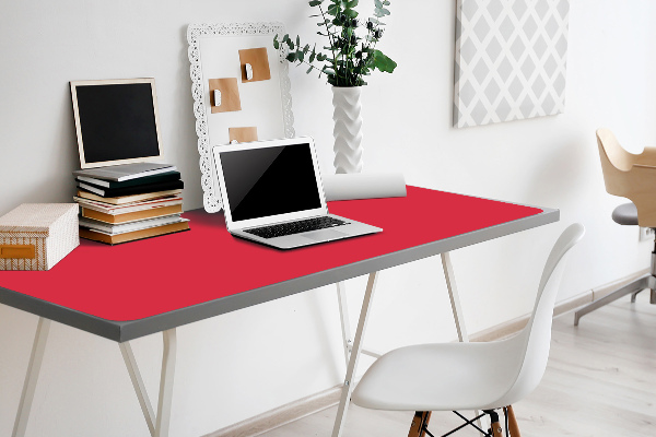 Sous main de bureau rouge