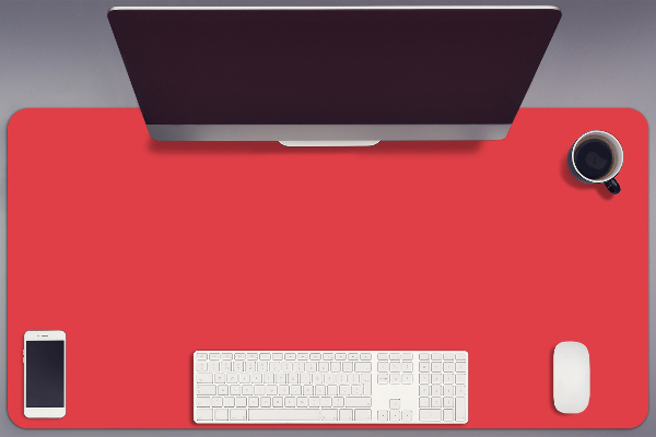 Tapis de bureau Orange
