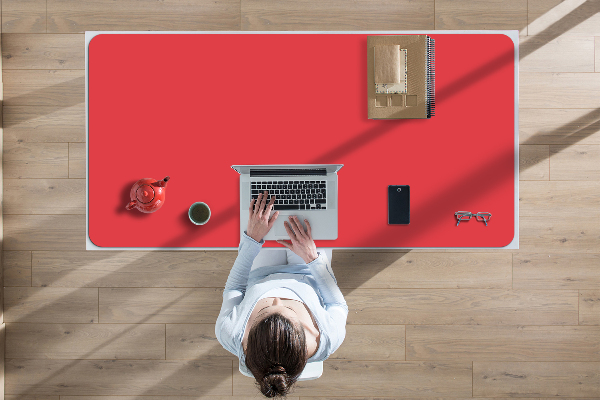 Tapis de bureau Orange