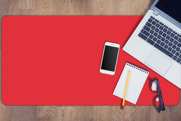 Sous-main bureau Rouge vif