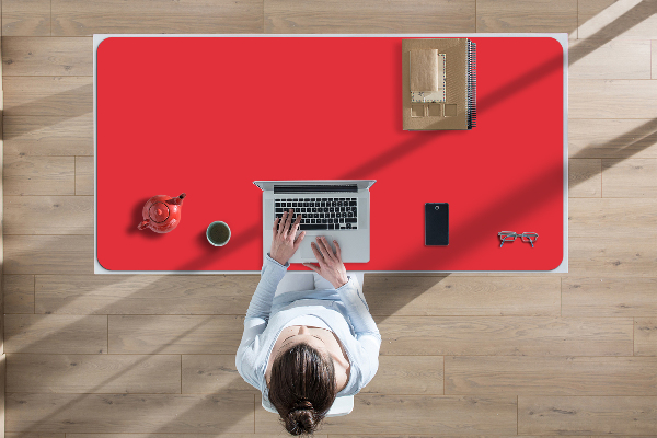 Sous-main bureau Rouge vif