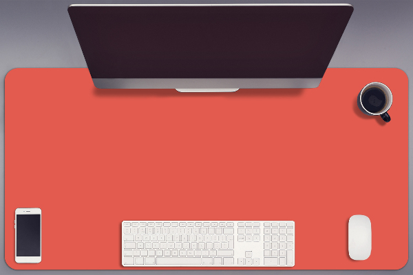 Sous-main bureau Pastel orange