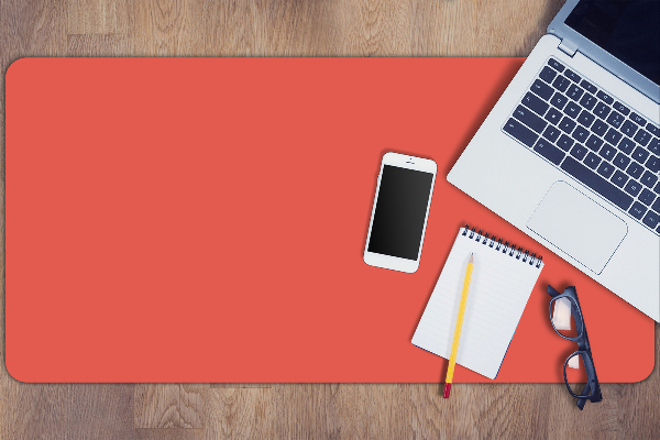 Sous-main bureau Pastel orange