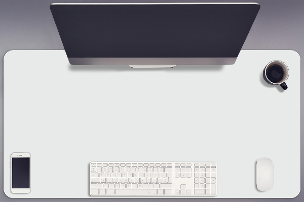 Sous main de bureau Gris clair
