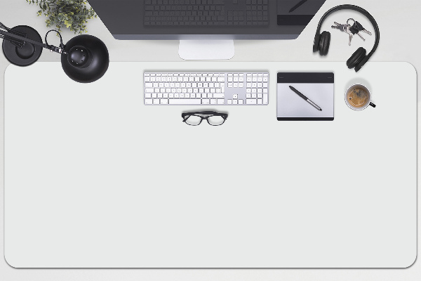 Sous main de bureau Gris clair