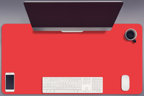 Sous-main bureau rouge-orange