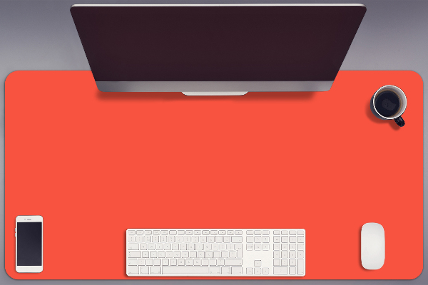 Sous-main bureau Orange vif