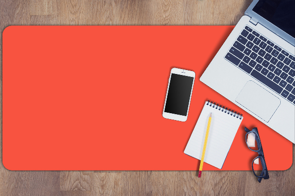 Sous-main bureau Orange vif