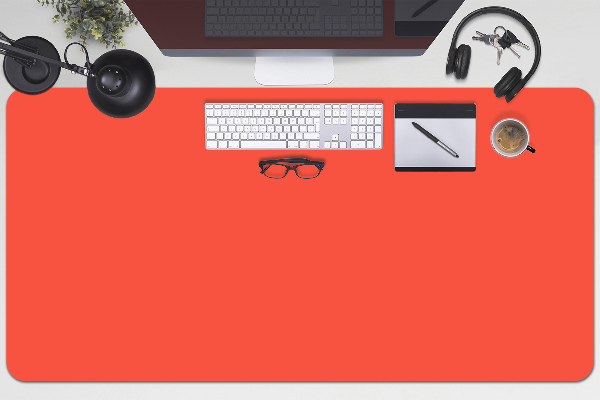 Sous-main bureau Orange vif