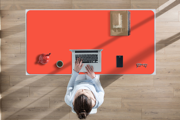 Sous-main bureau Orange vif
