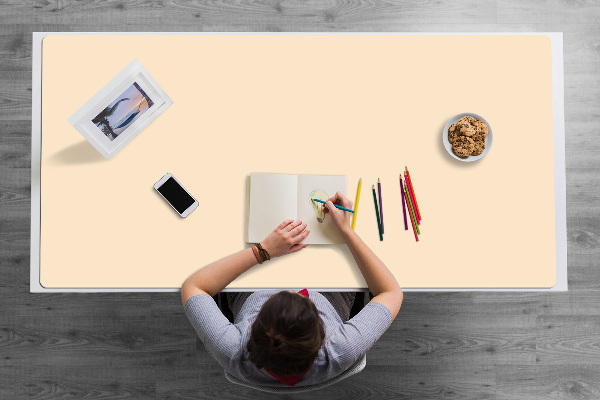 Sous main de bureau Beige