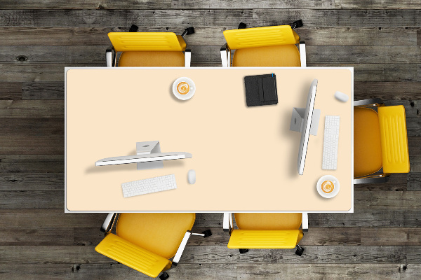 Sous main de bureau Beige
