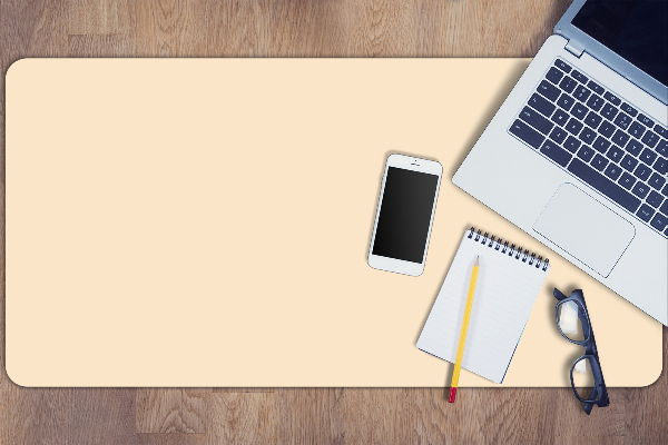 Sous main de bureau Beige