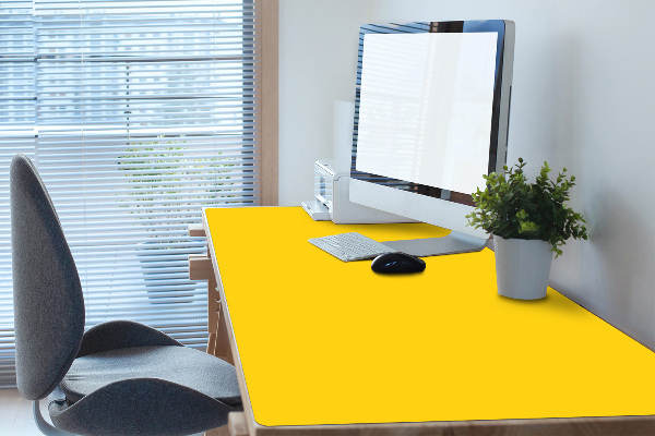 Sous main de bureau Jaune clair