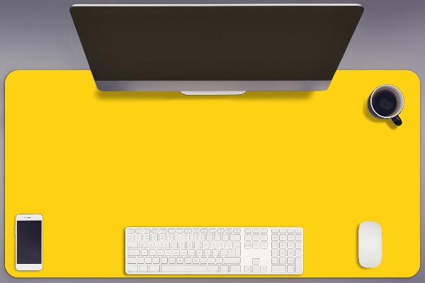 Sous main de bureau Jaune clair