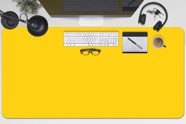 Sous main de bureau Jaune clair