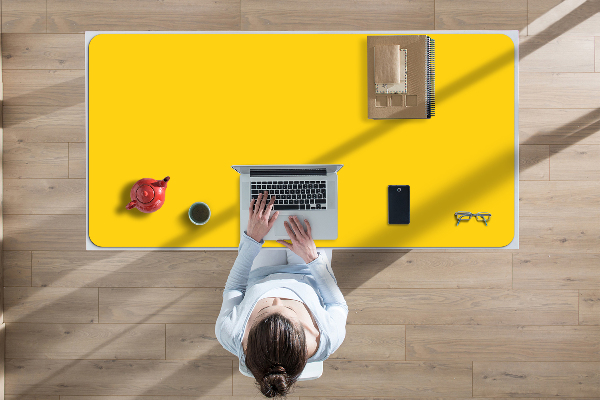 Sous main de bureau Jaune clair