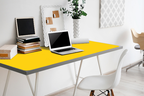 Sous main de bureau Jaune clair