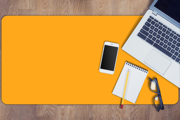 Sous-main bureau Jaune intermédiaire