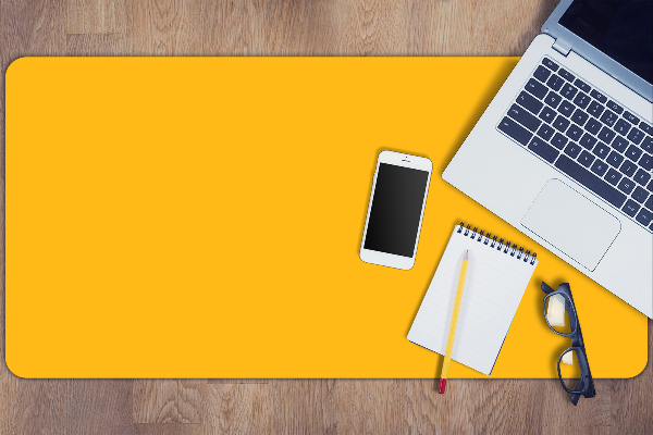 Sous main de bureau Jaune